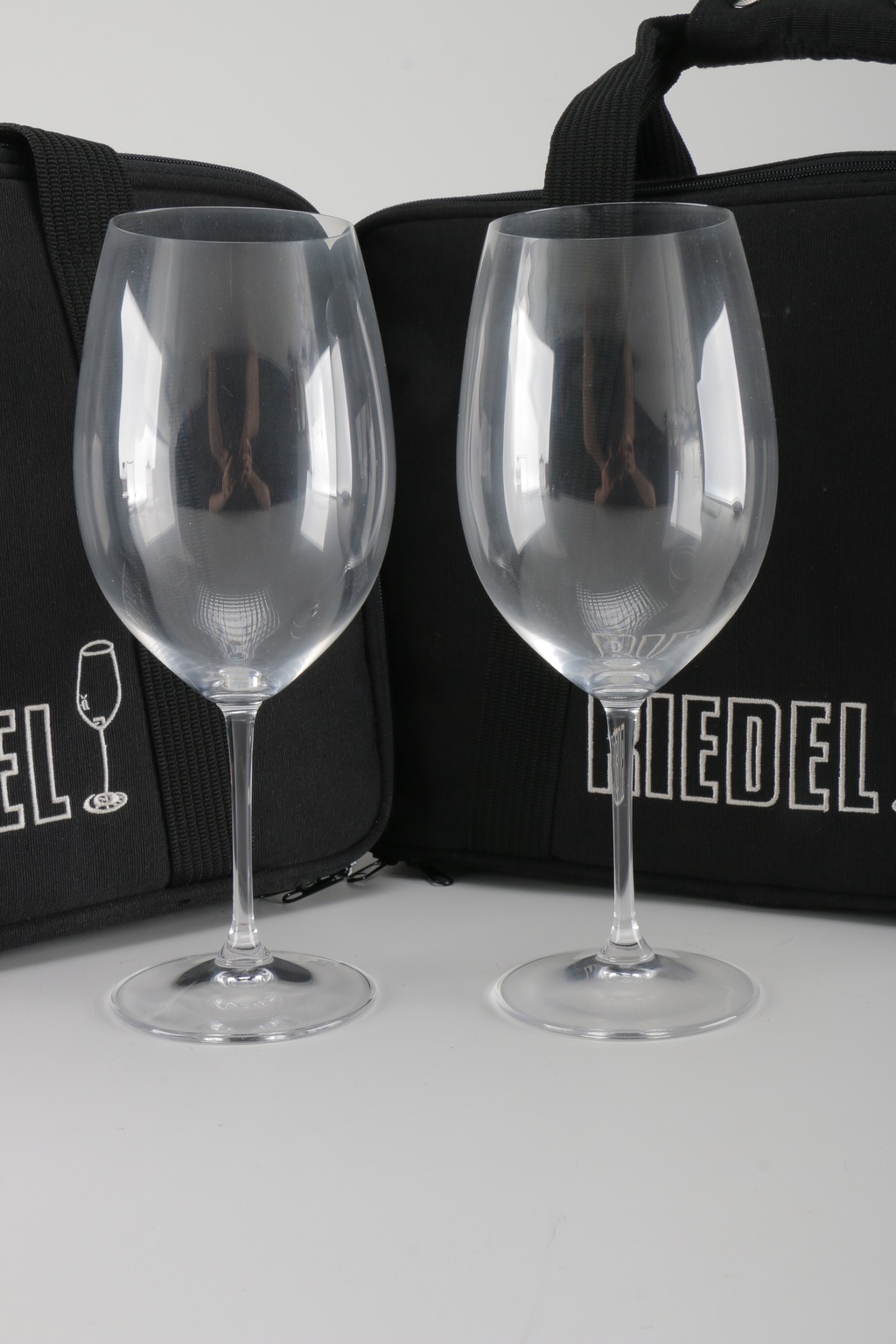 Riedel Wine Glass Set and Carrying Bags EBTH