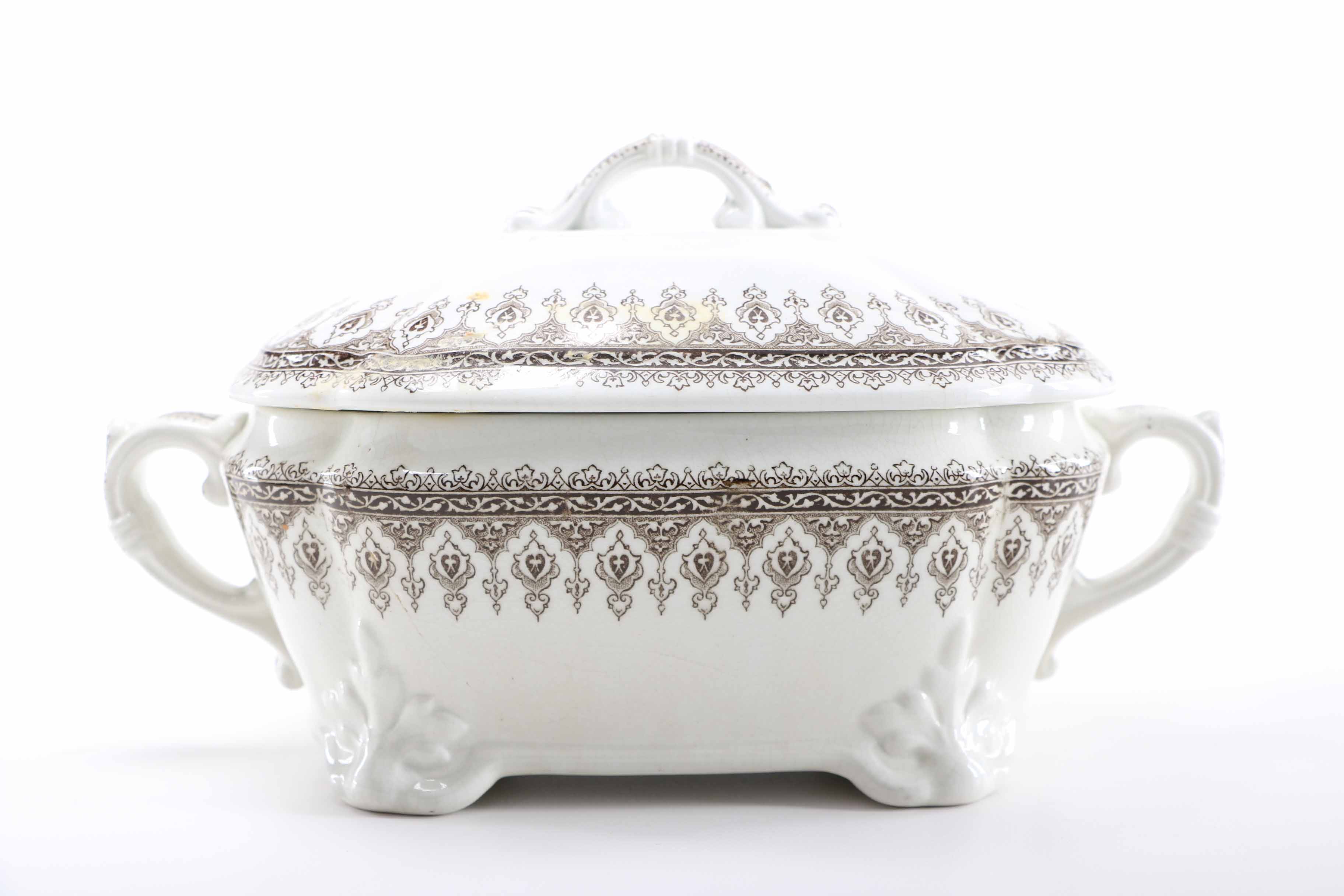 J & G Meakin Hanley "Persian" Ironstone China Soup Tureen EBTH