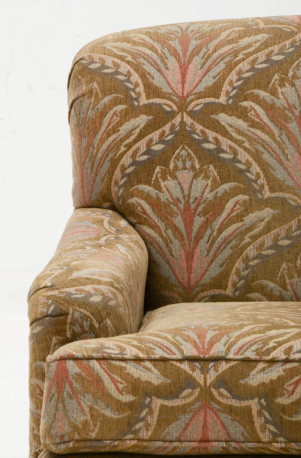 Green Patterned Armchair with Ottoman EBTH