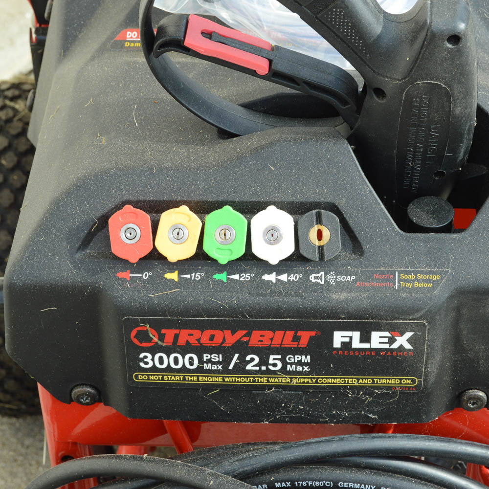 TroyBilt FLEX 3000PSI Pressure Washer and FLEXPower Base EBTH