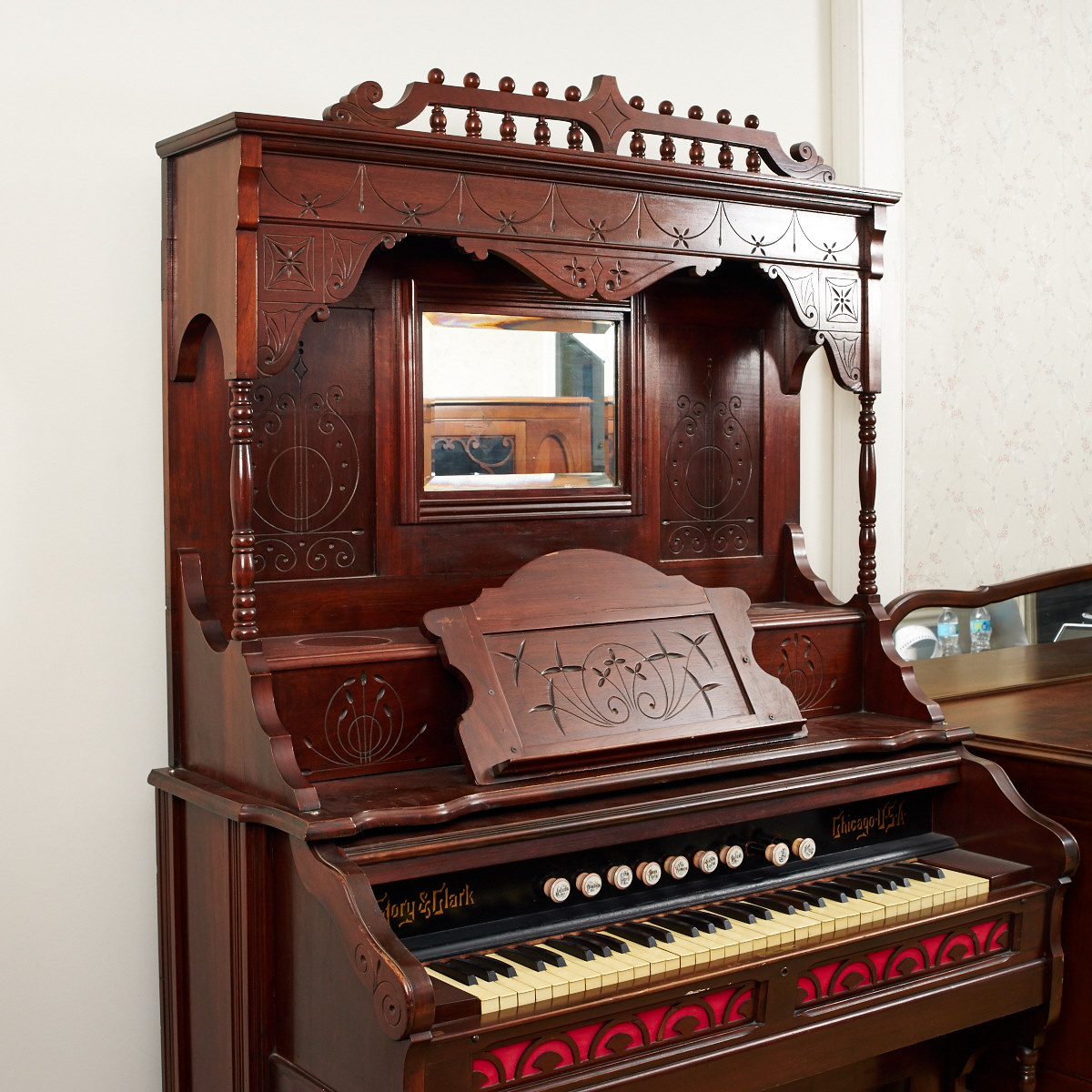 Antique Story & Clark Pump Organ EBTH