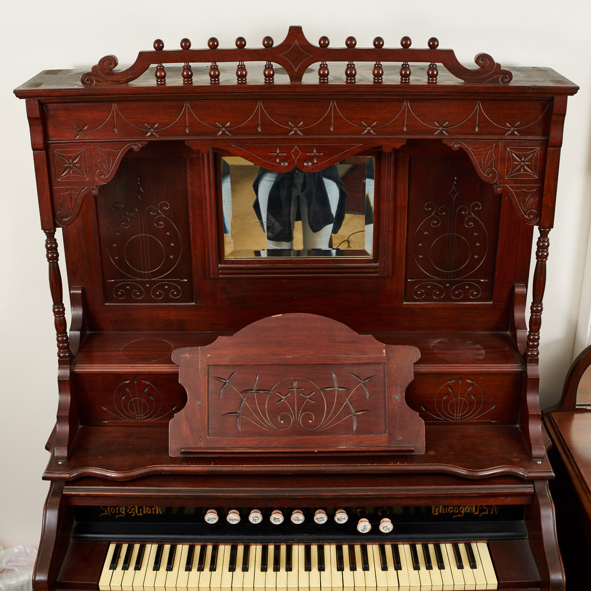 Antique Story & Clark Pump Organ EBTH