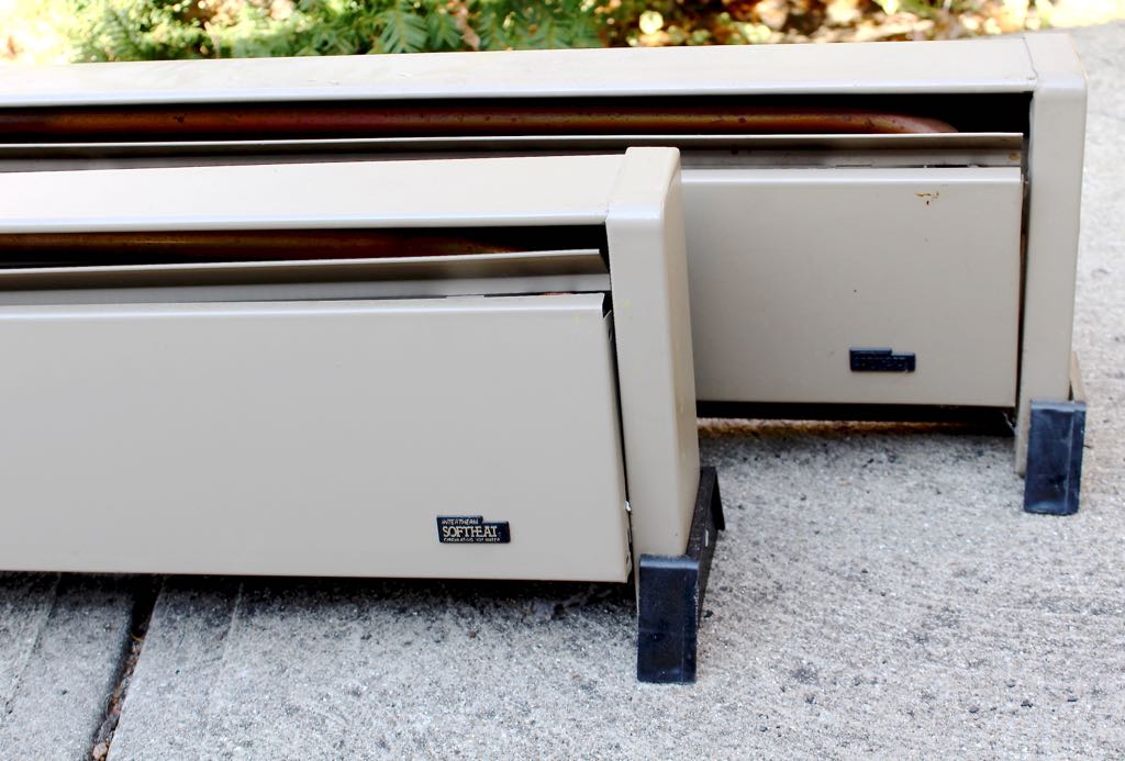 Two Electric Circulating Hot Water Baseboard Heaters EBTH