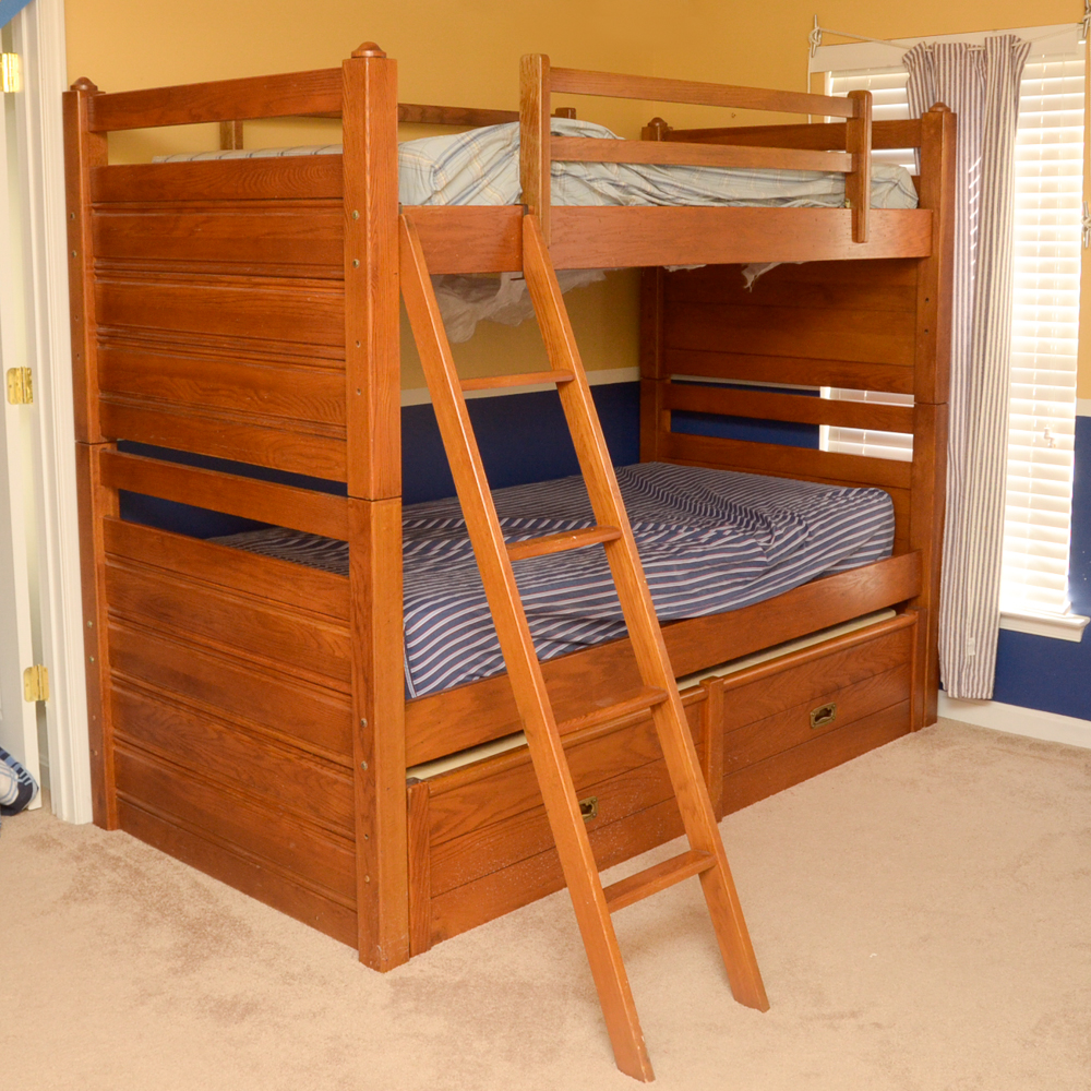 Twin Size Bunk Bed with Trundle EBTH