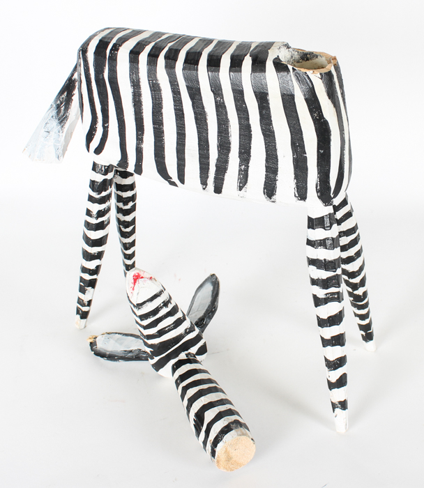 Painted Wood Animal Sculptures EBTH