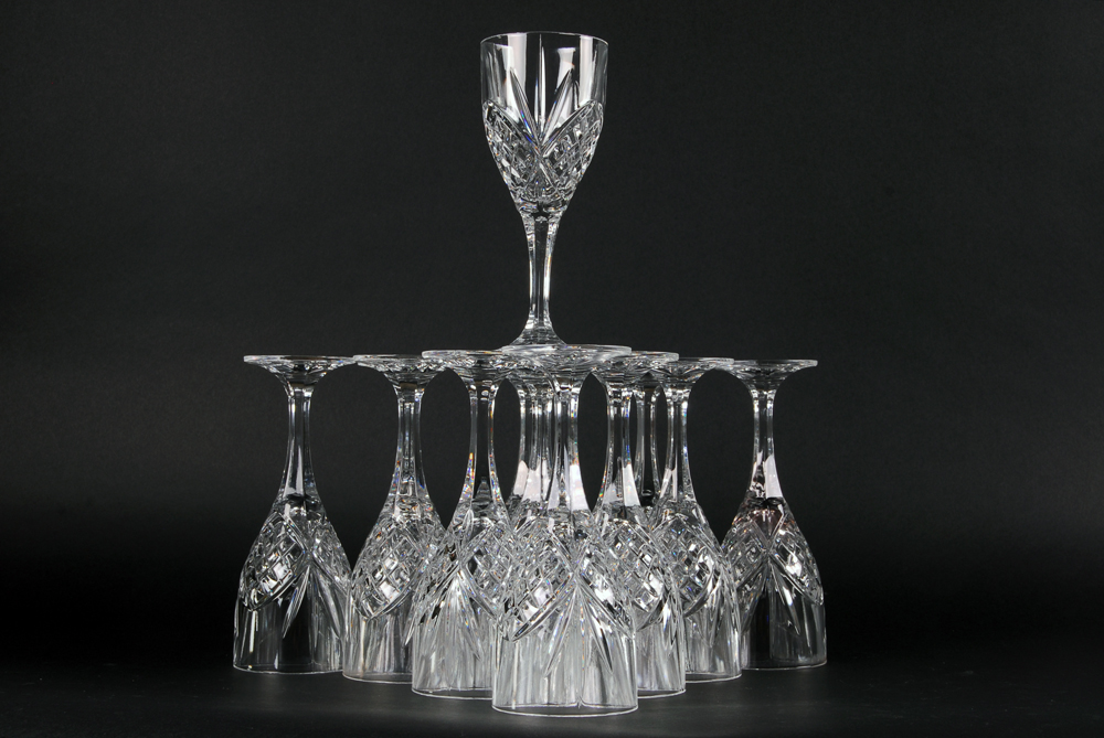 Godinger "Dublin" Wine Glasses EBTH