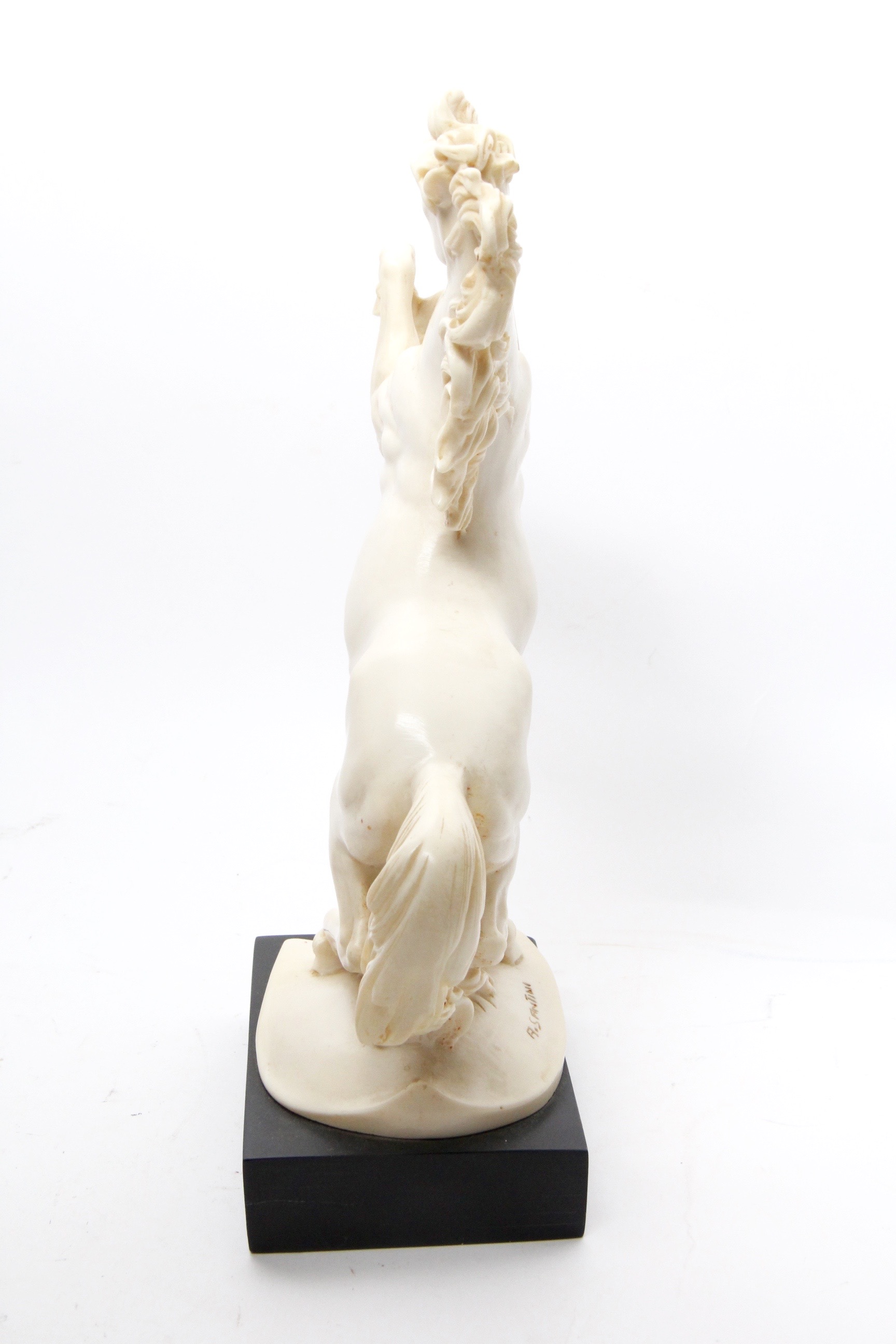 A. Santini Cast Resin Sculpture of a Rearing Horse EBTH