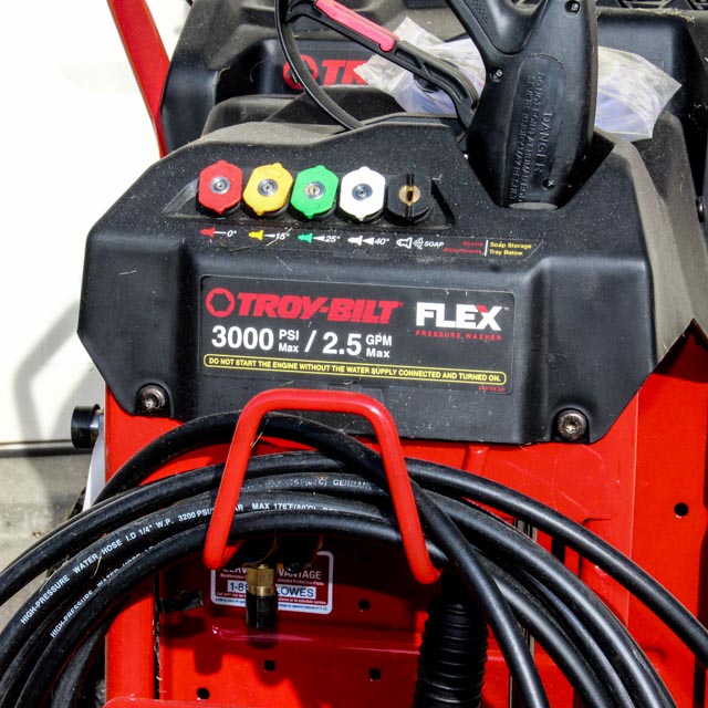 TroyBilt FLEX 3000PSI Pressure Washer and FLEXPower Base EBTH