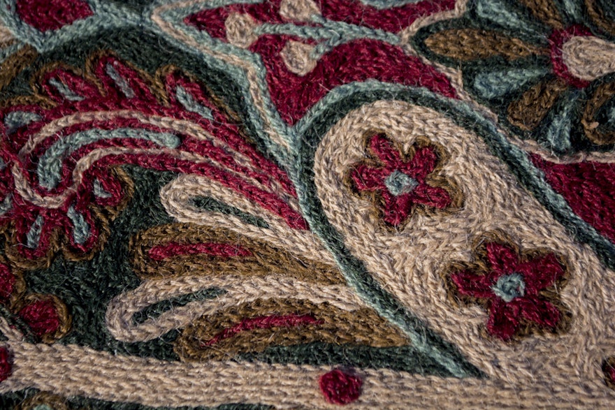 Indian Chain Stitch Rug | EBTH