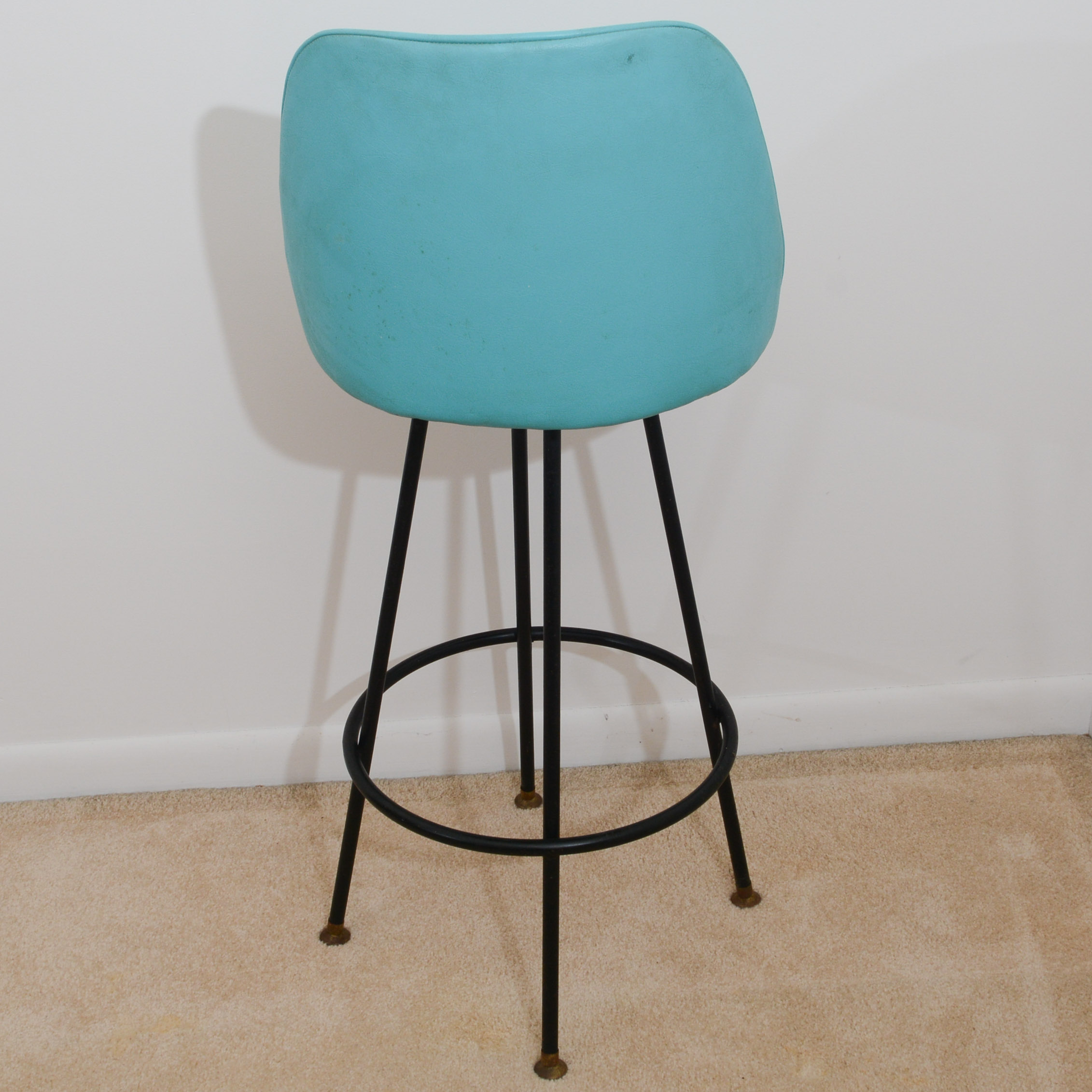 Set of Four MidCentury Swiveling Bar Stools EBTH