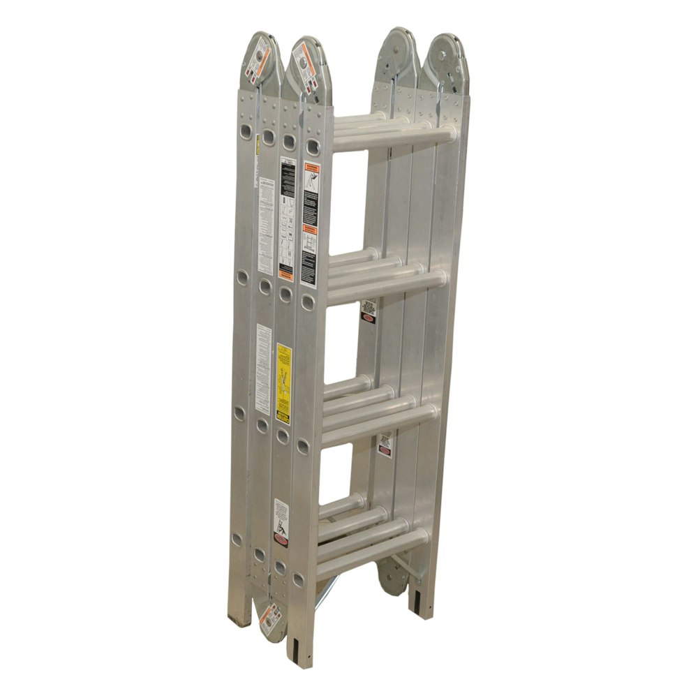Werner 16 Ft Aluminum Folding Ladder EBTH werner-16-ft-aluminum-folding-ladder-ebth