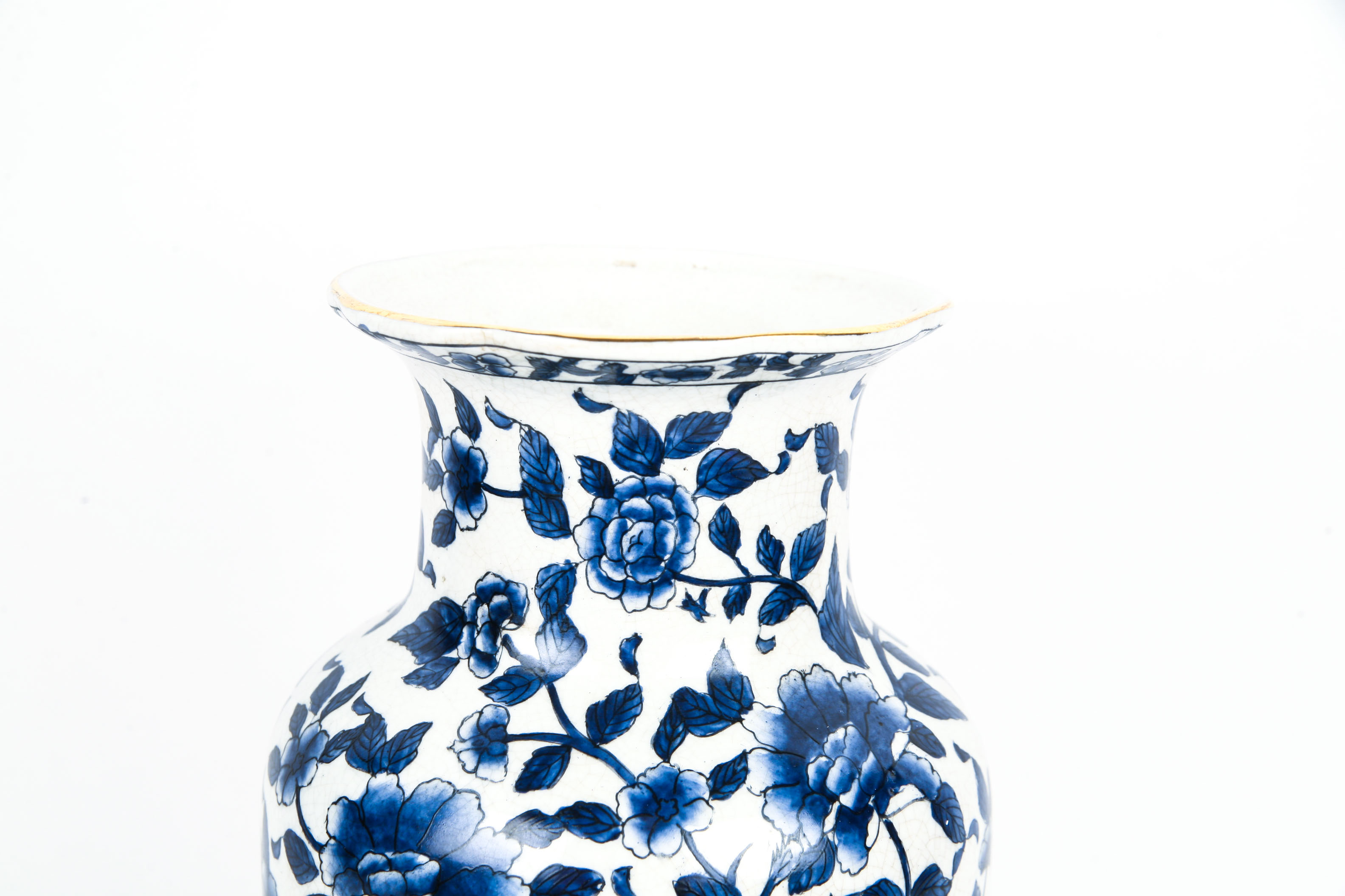 Blue and White Hand Painted Porcelain Vase EBTH