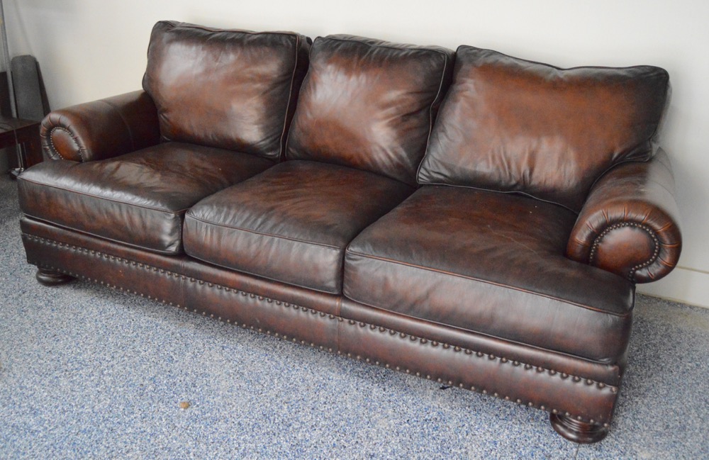 Bernhardt Leather Sofa EBTH