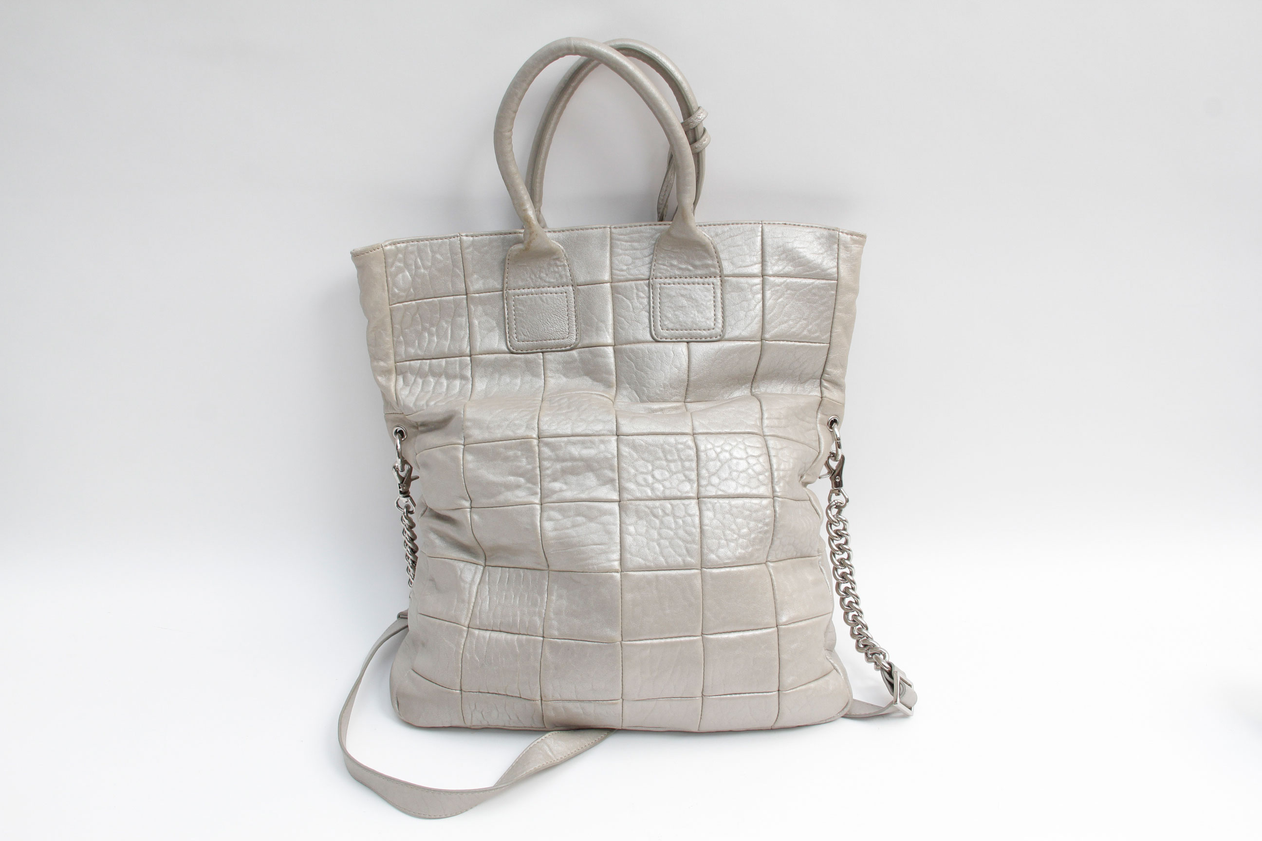 Large Badgley Mischka Leather Shoulder Bag Carry All EBTH