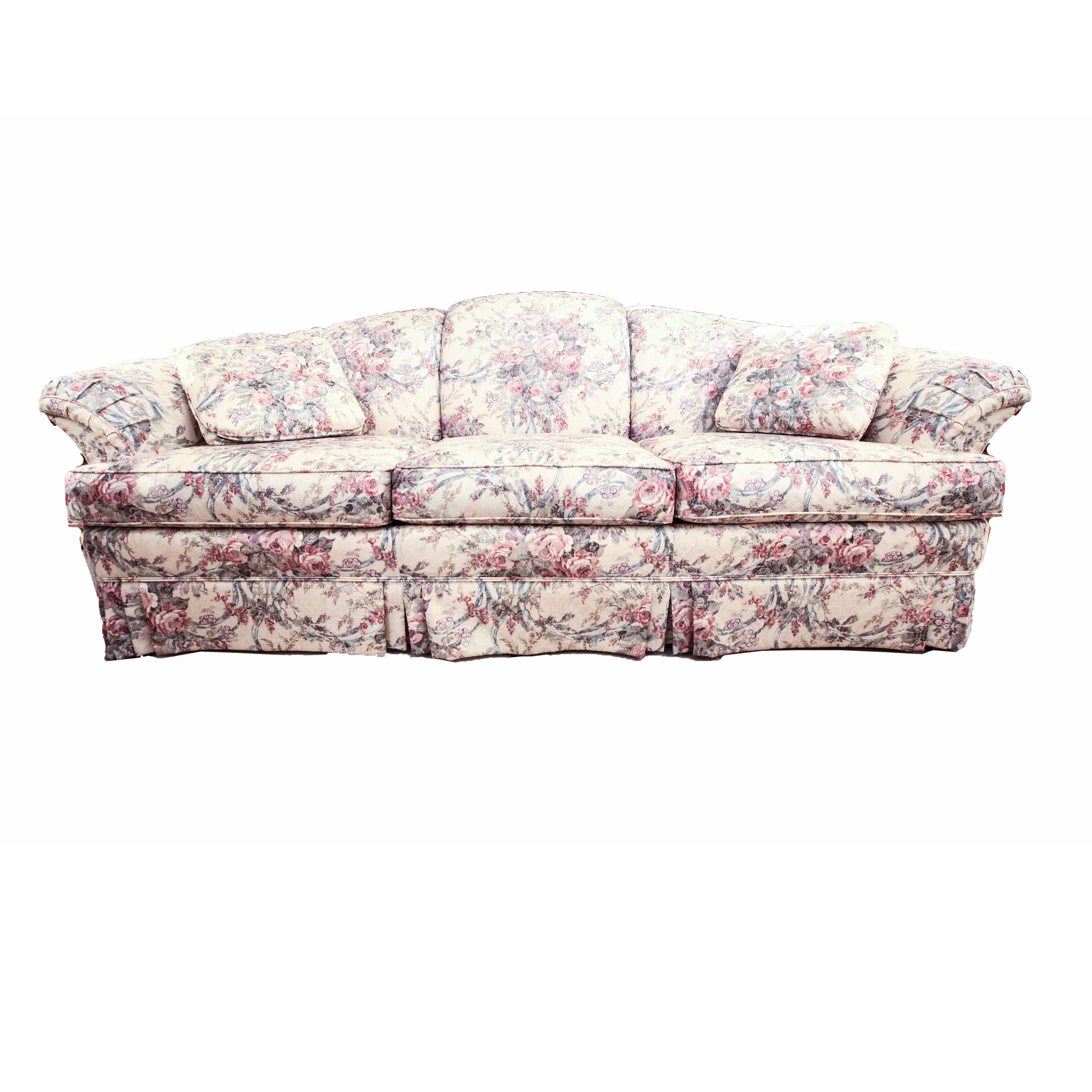 Floral Print Broyhill Sofa EBTH