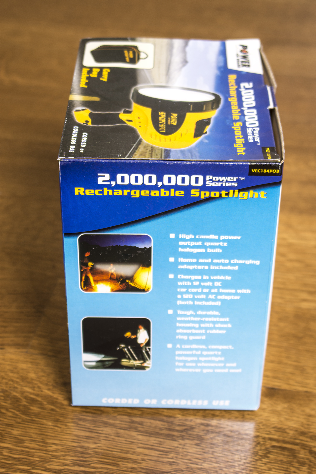 Power On Board Sport Spot Rechargable Cordless Spotlight EBTH