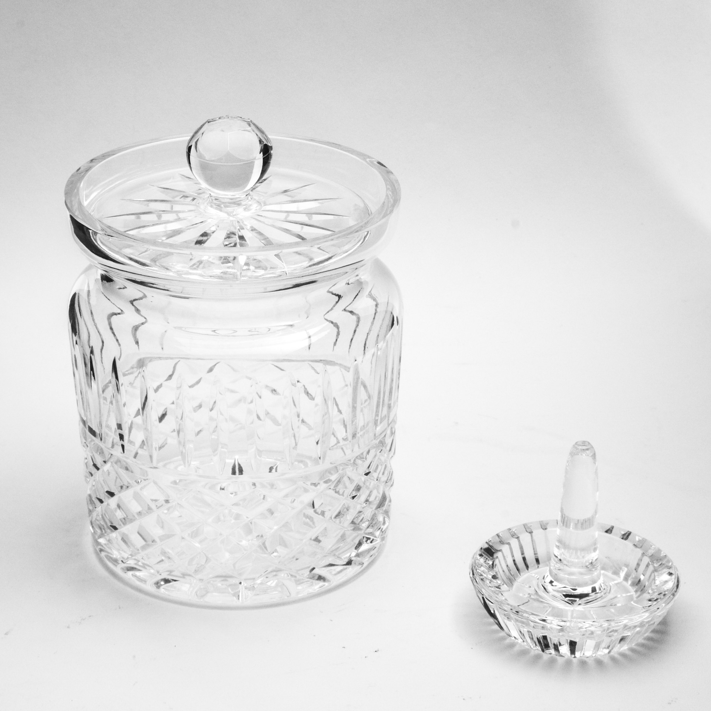 Waterford Crystal Biscuit Barrel and Ring Dish EBTH