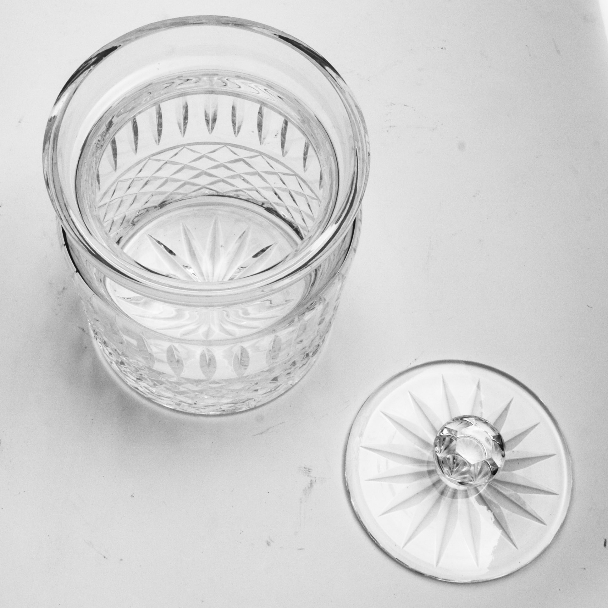 Waterford Crystal Biscuit Barrel and Ring Dish EBTH