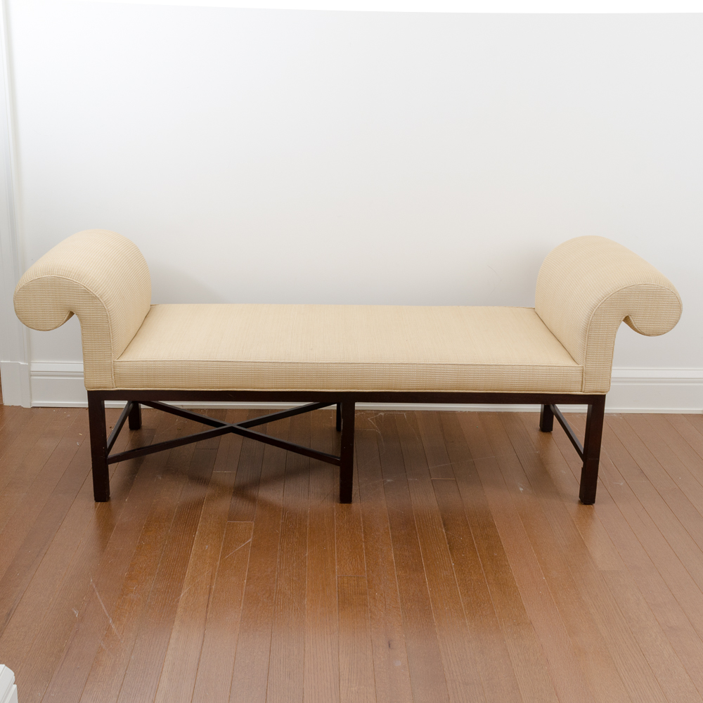 Early 21st Century Upholstered Window Bench by Baker EBTH