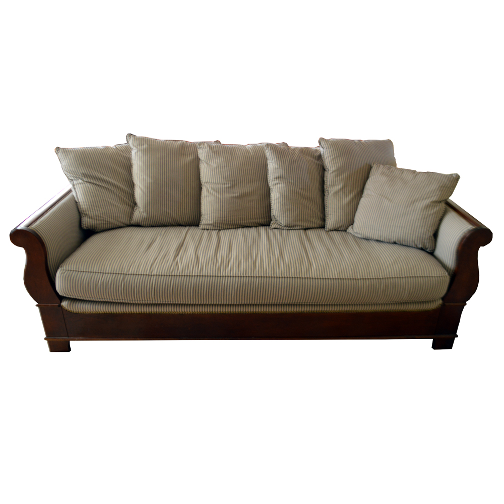 Regency Style Ticking Stripe Sofa EBTH