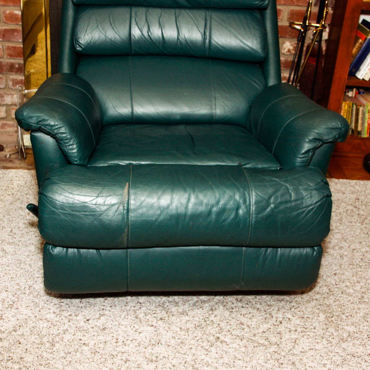 Green Faux Leather Rocker Recliner EBTH