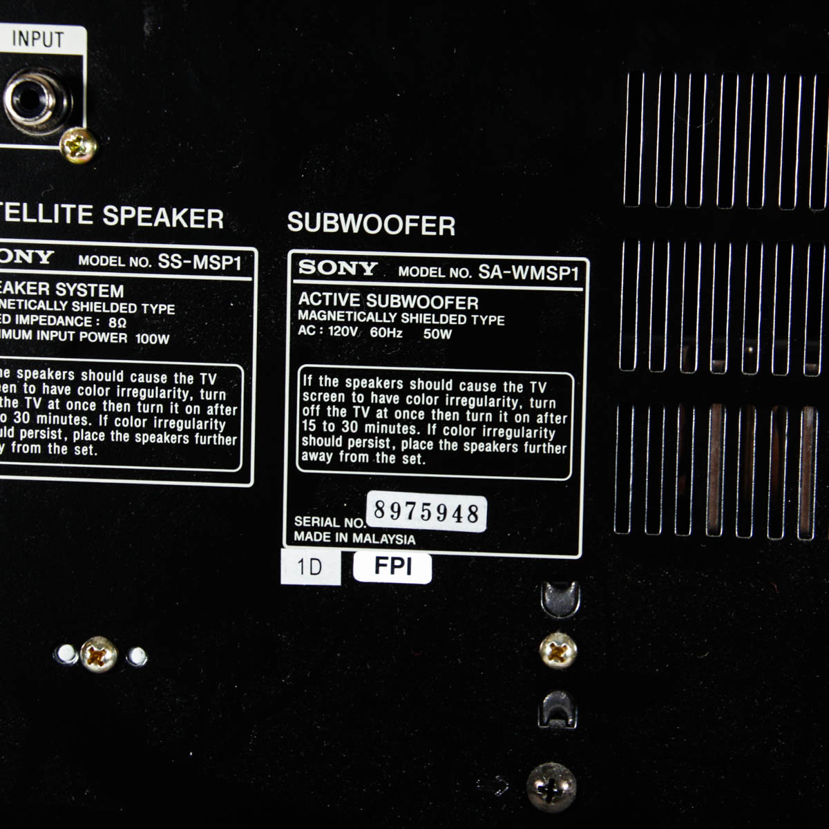 Sony Audio Visual Control Center with Speakers EBTH