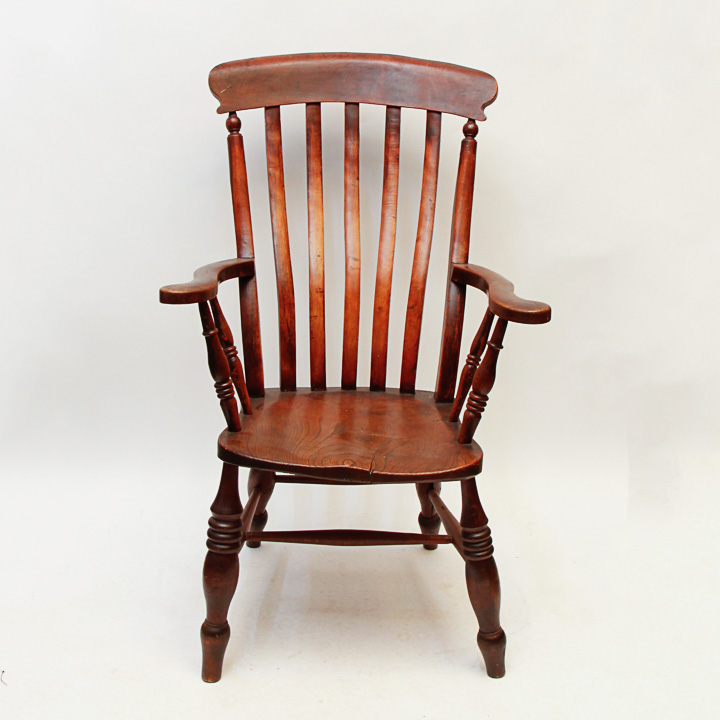 Antique Wooden Arm Chair EBTH    MG 5367 Edit 