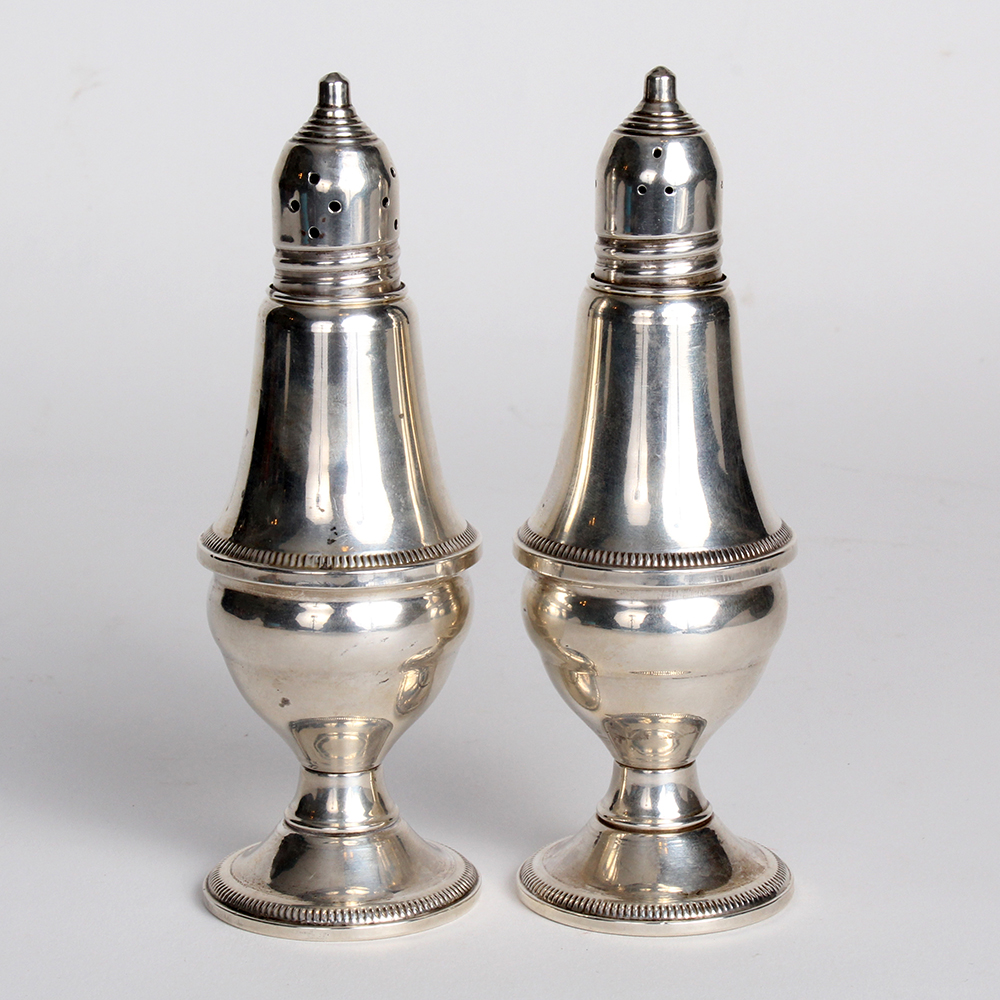 "Mayflower" Weighted Sterling Silver Salt and Pepper Shakers EBTH