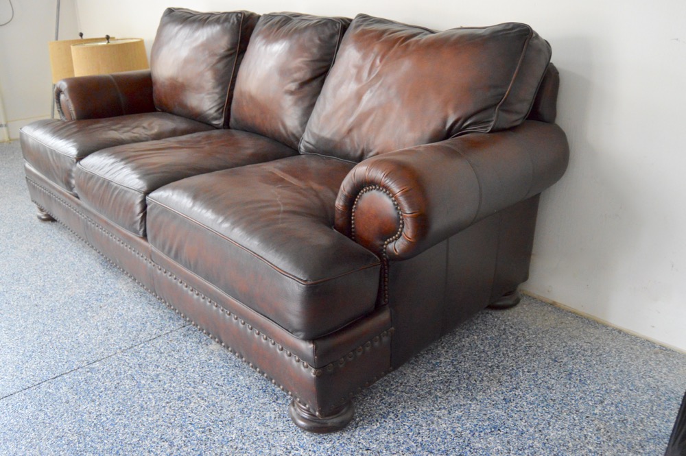 Bernhardt Leather Sofa EBTH