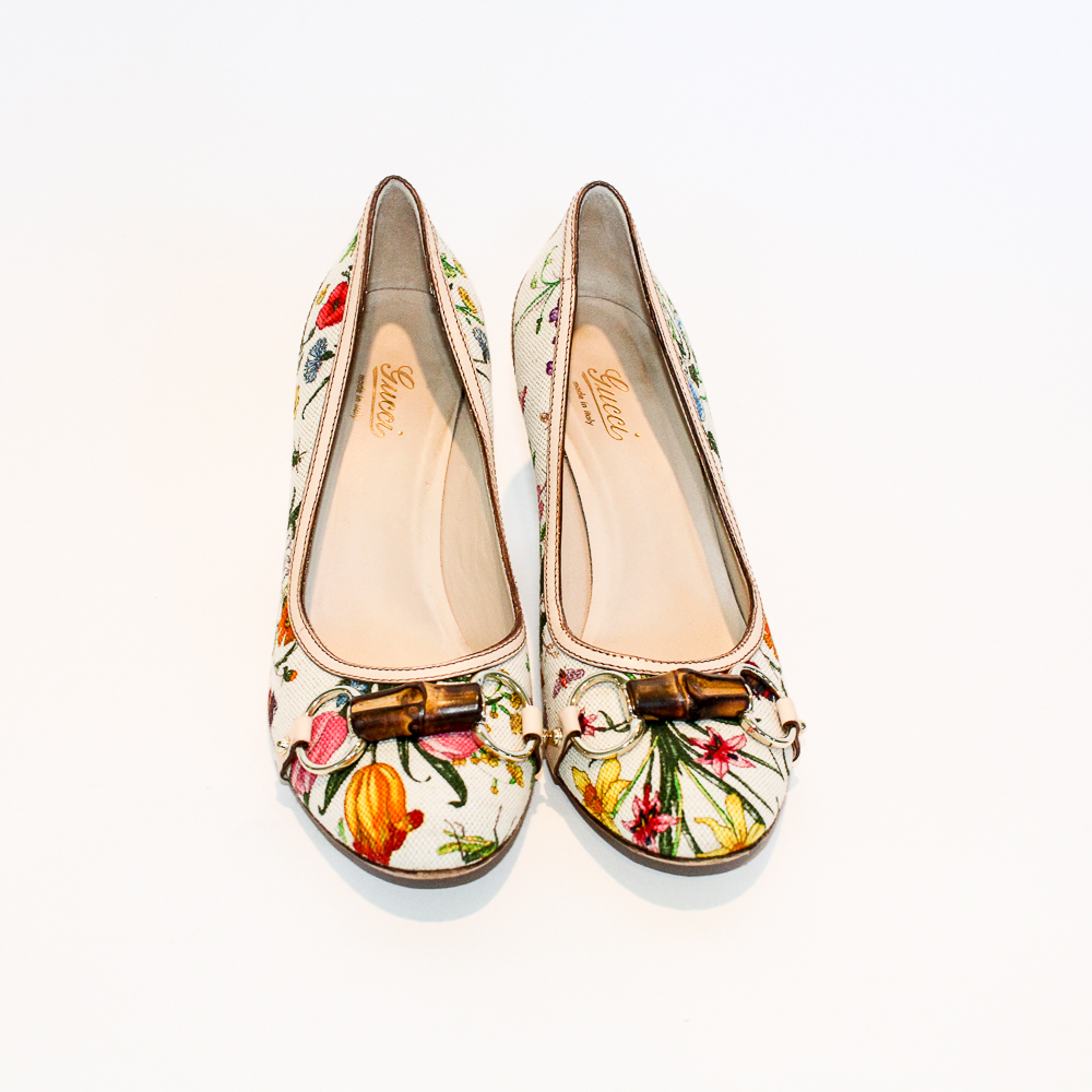 Gucci Floral Pumps EBTH