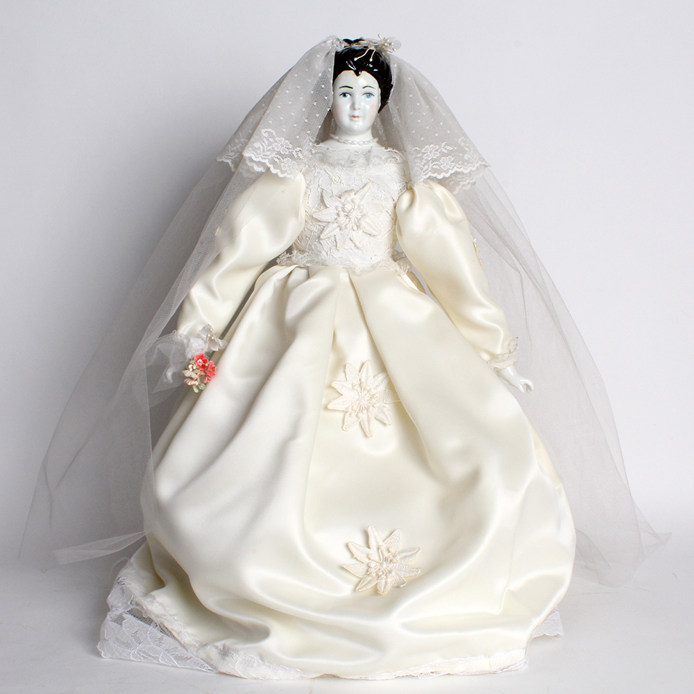 antique bride doll
