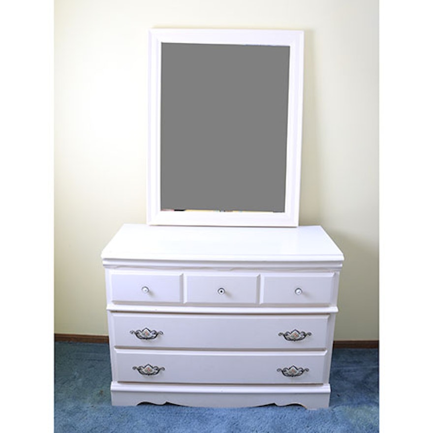 Homestead By Sears White Dresser With Mirror Ebth