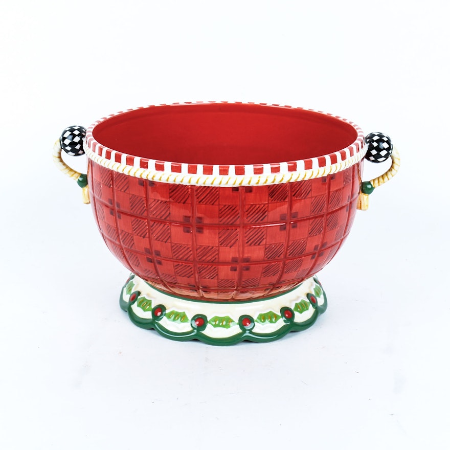 Large Mary Engelbreit Decorative Pedestal Bowl Ebth