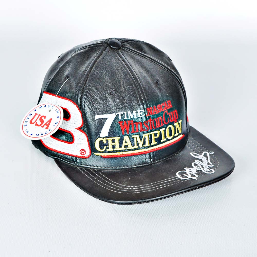 dale earnhardt leather hat