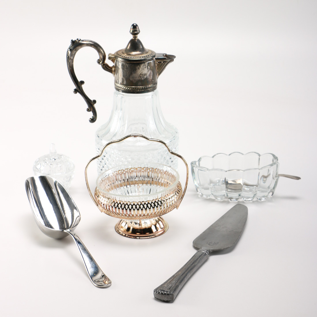 Silver Plate and Glass Tableware and More EBTH