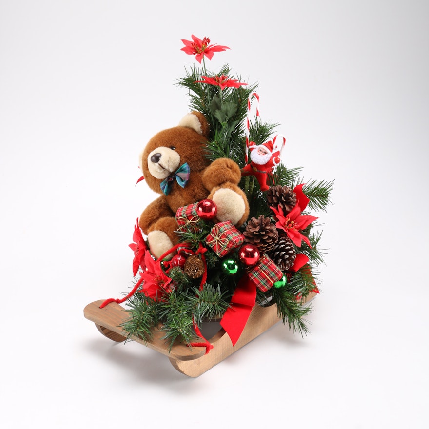 Christmas Sleigh Decor Ebth