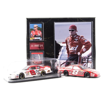 Dale Earnhardt Jr. #8 Plaque and Cars