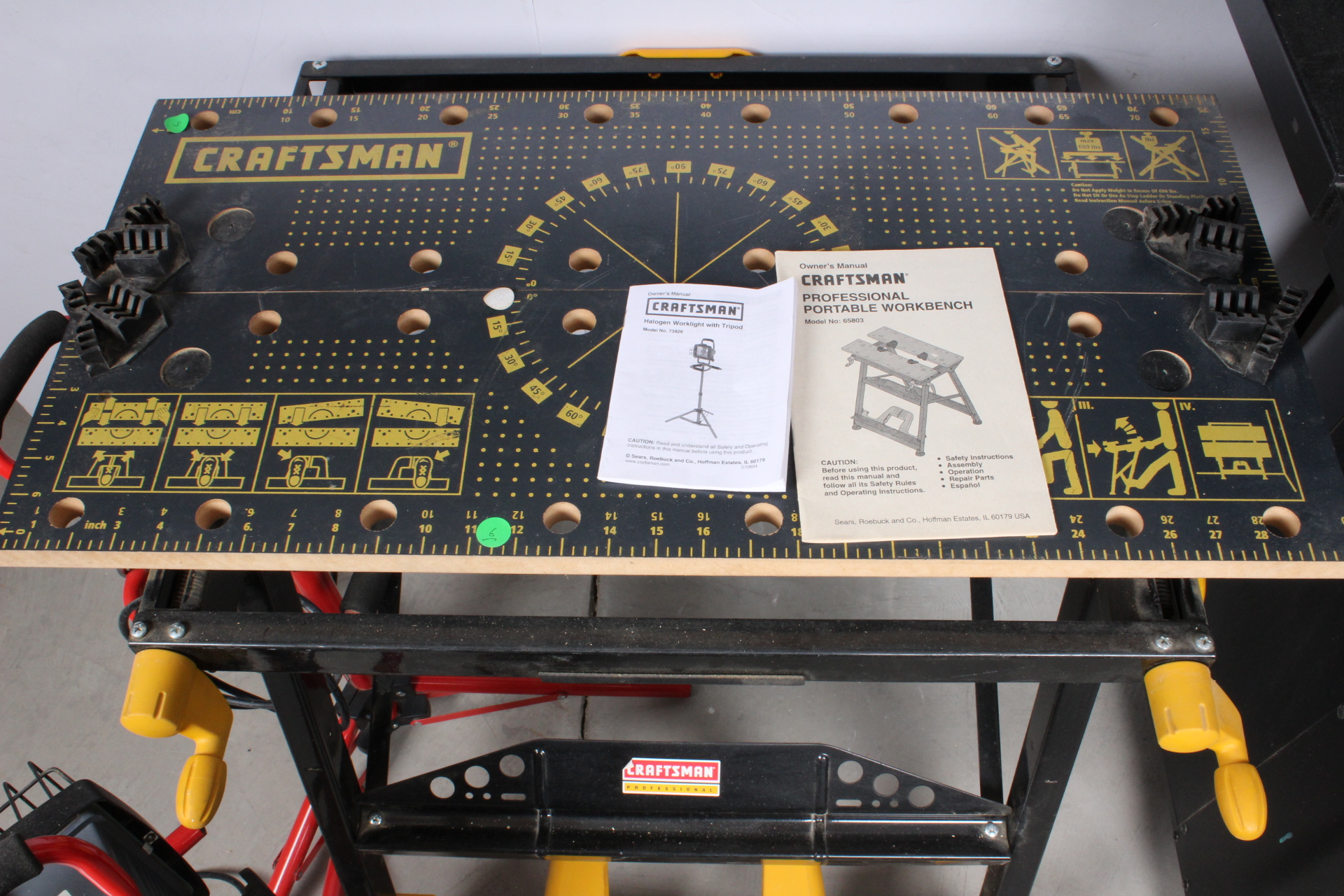 Craftsman "Professional" Workbench and Halogen Worklights 