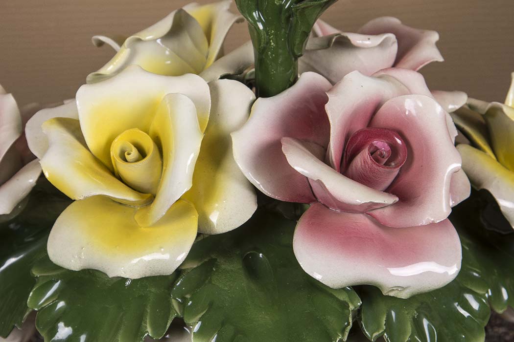 Nuova Capodimonte Porcelain Floral Bouquets EBTH