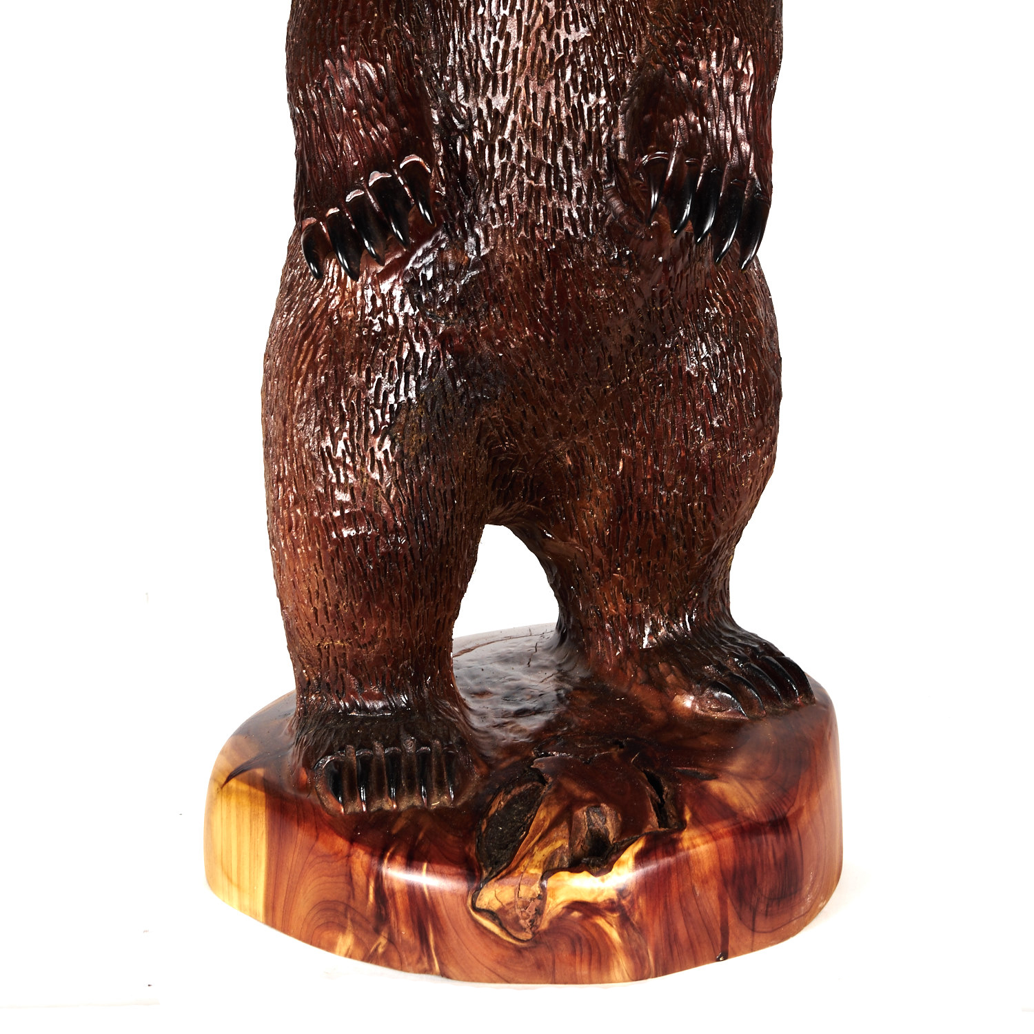 Wooden Carved Bear Statue EBTH
