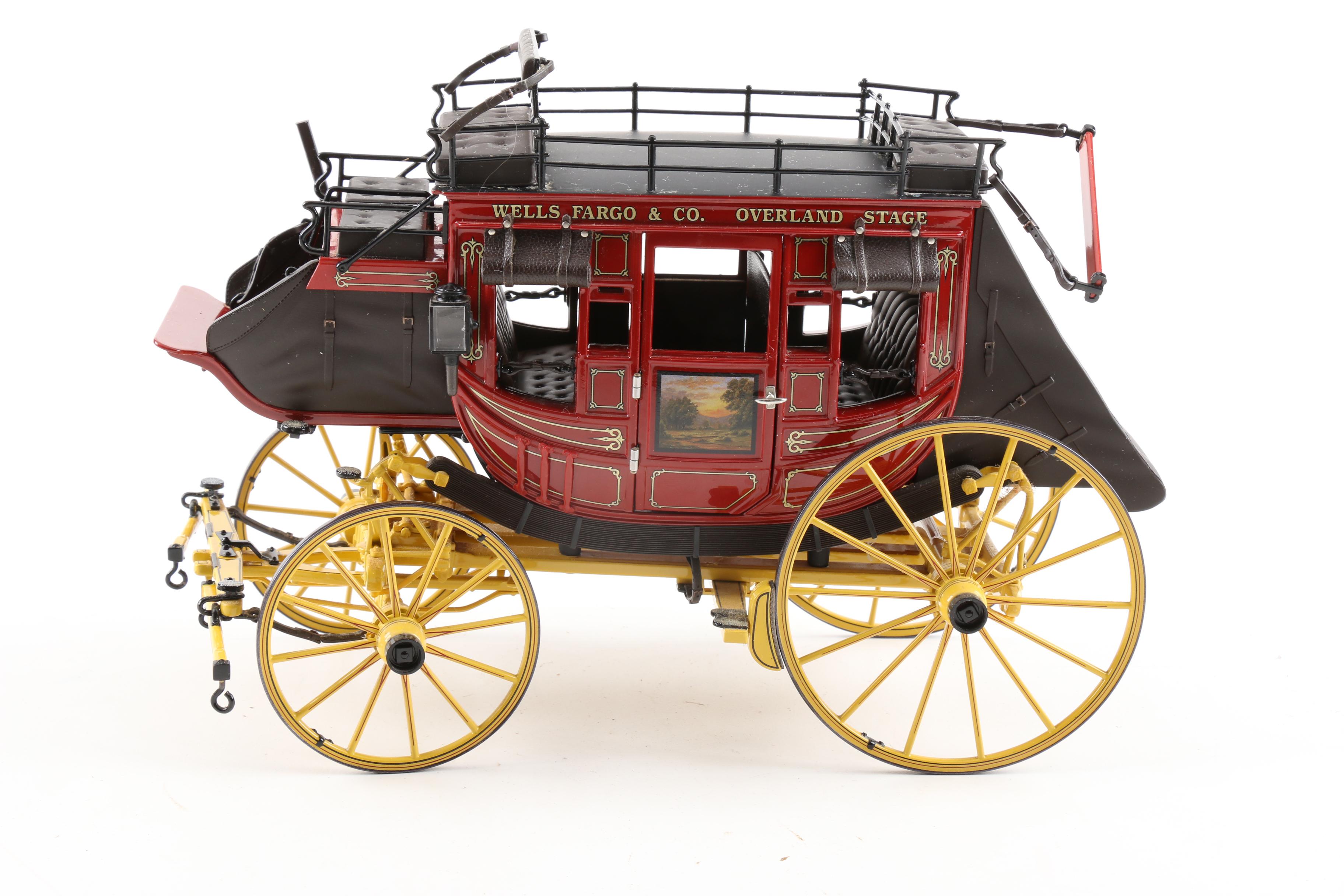 Franklin Mint DieCast Wells Fargo Stagecoach EBTH