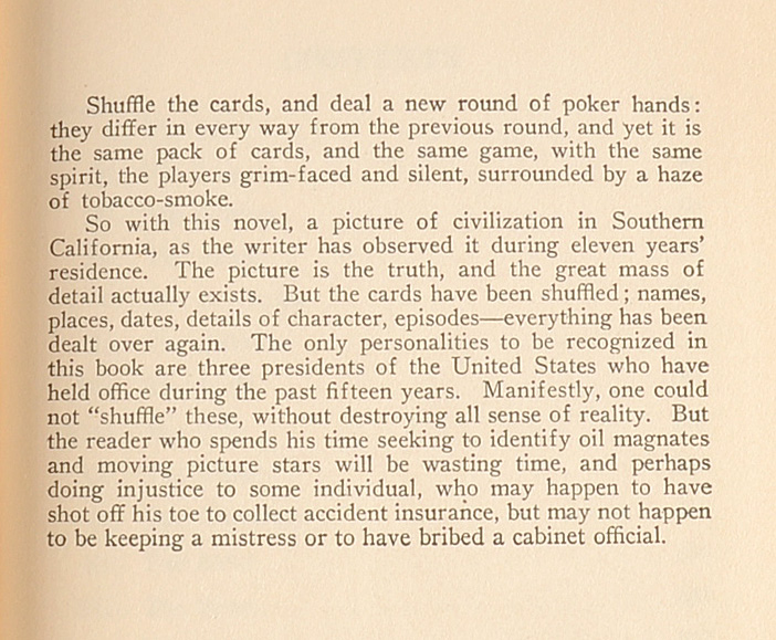 1927 "Oil!" By Upton Sinclair EBTH