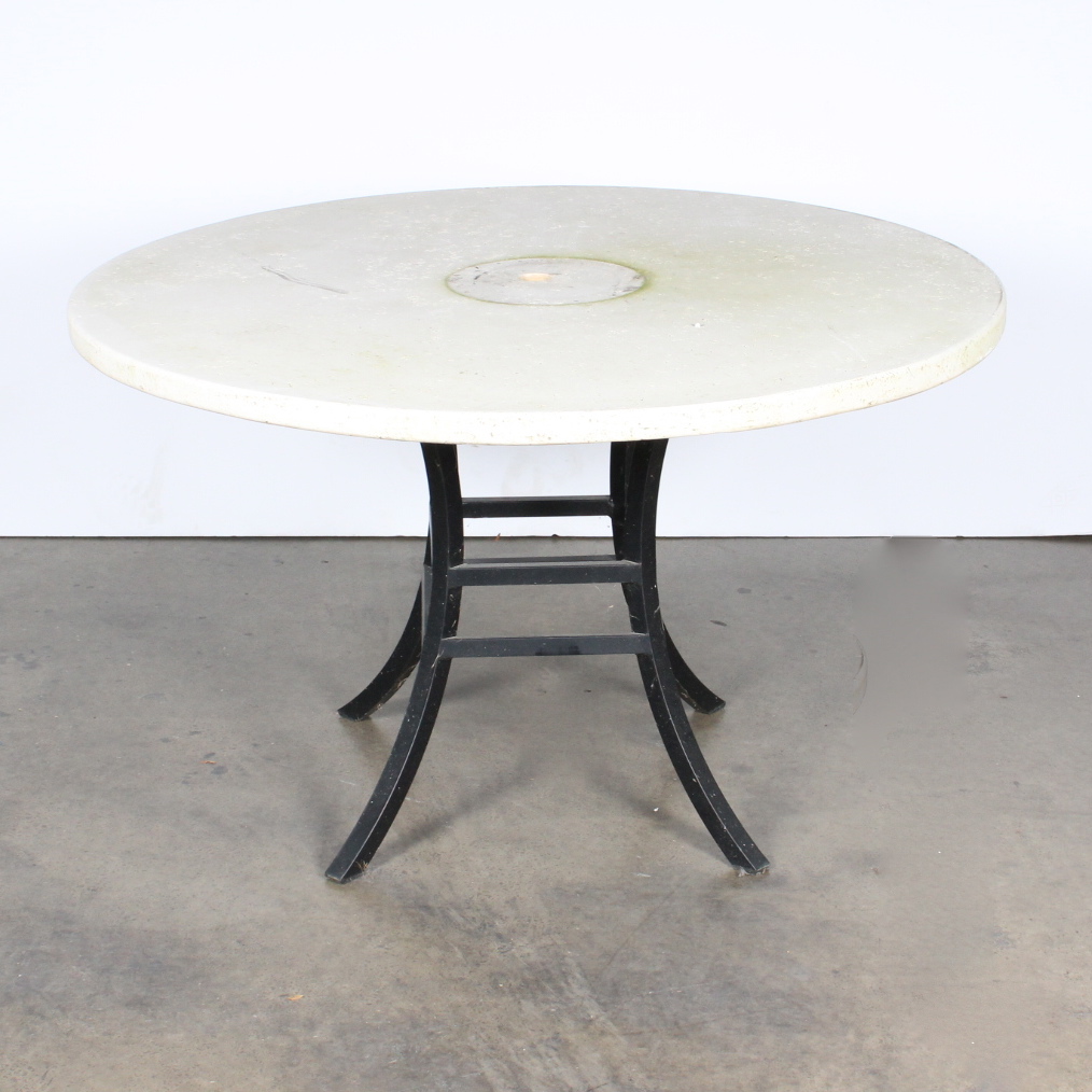 Frontgate Granite Top Patio Table EBTH