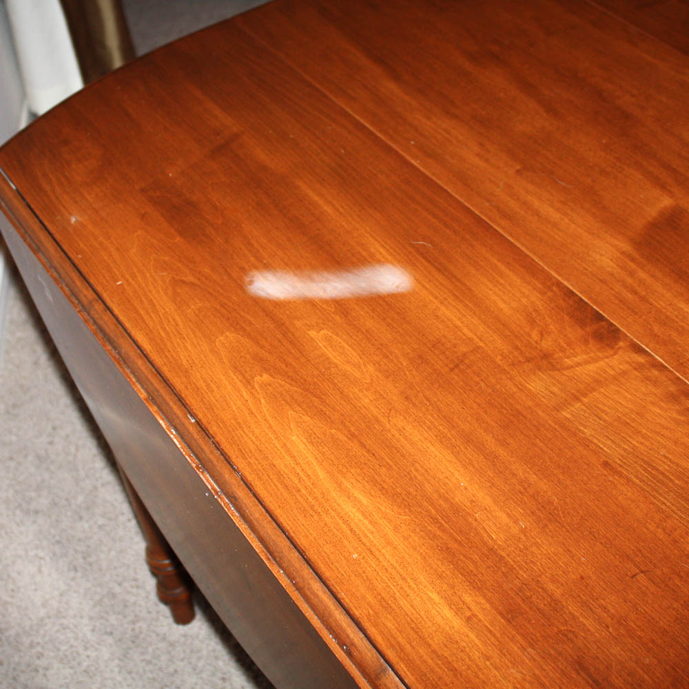 Vintage Hitchcock Style Drop Leaf Dining Table EBTH