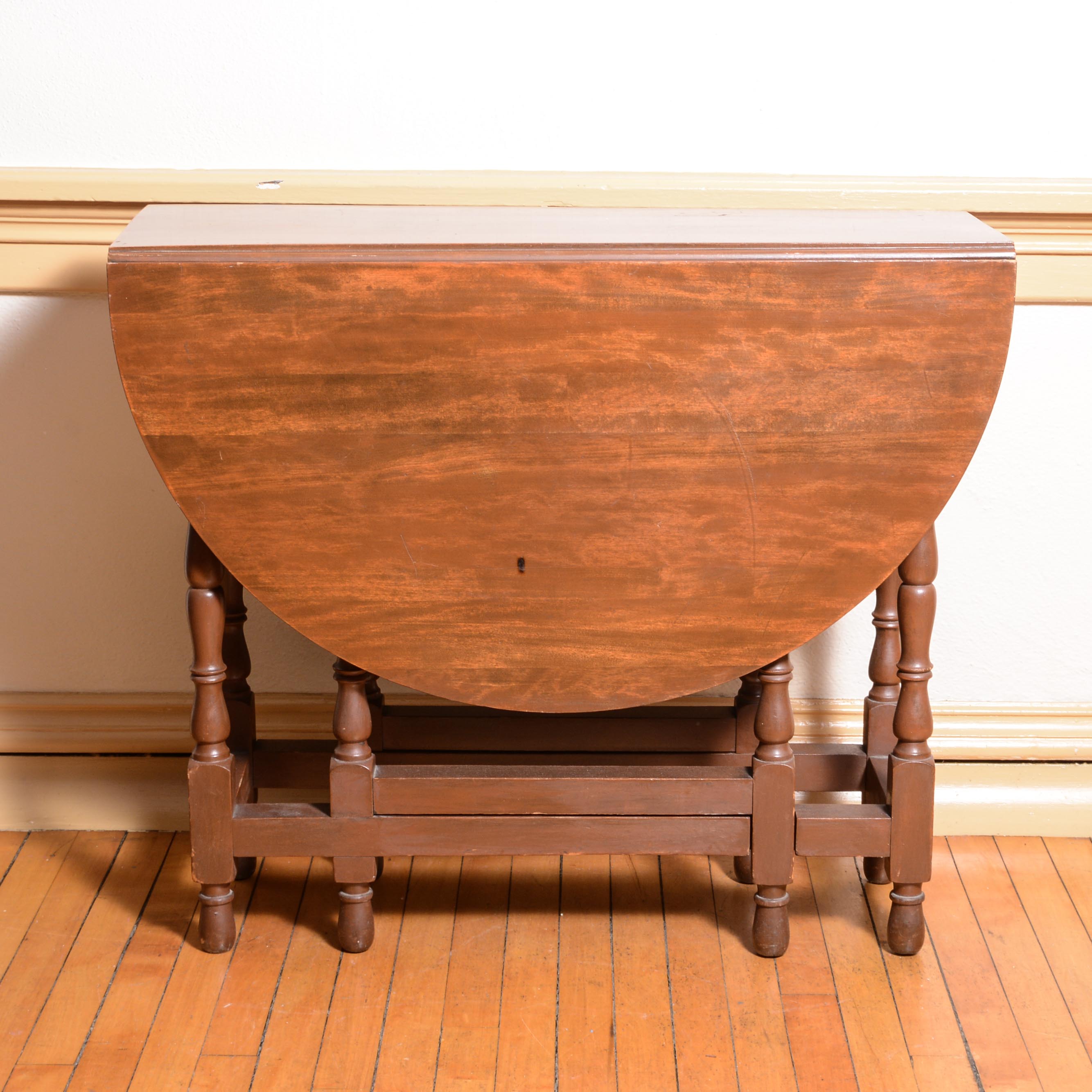 Drop Leaf Wood Folding Table EBTH