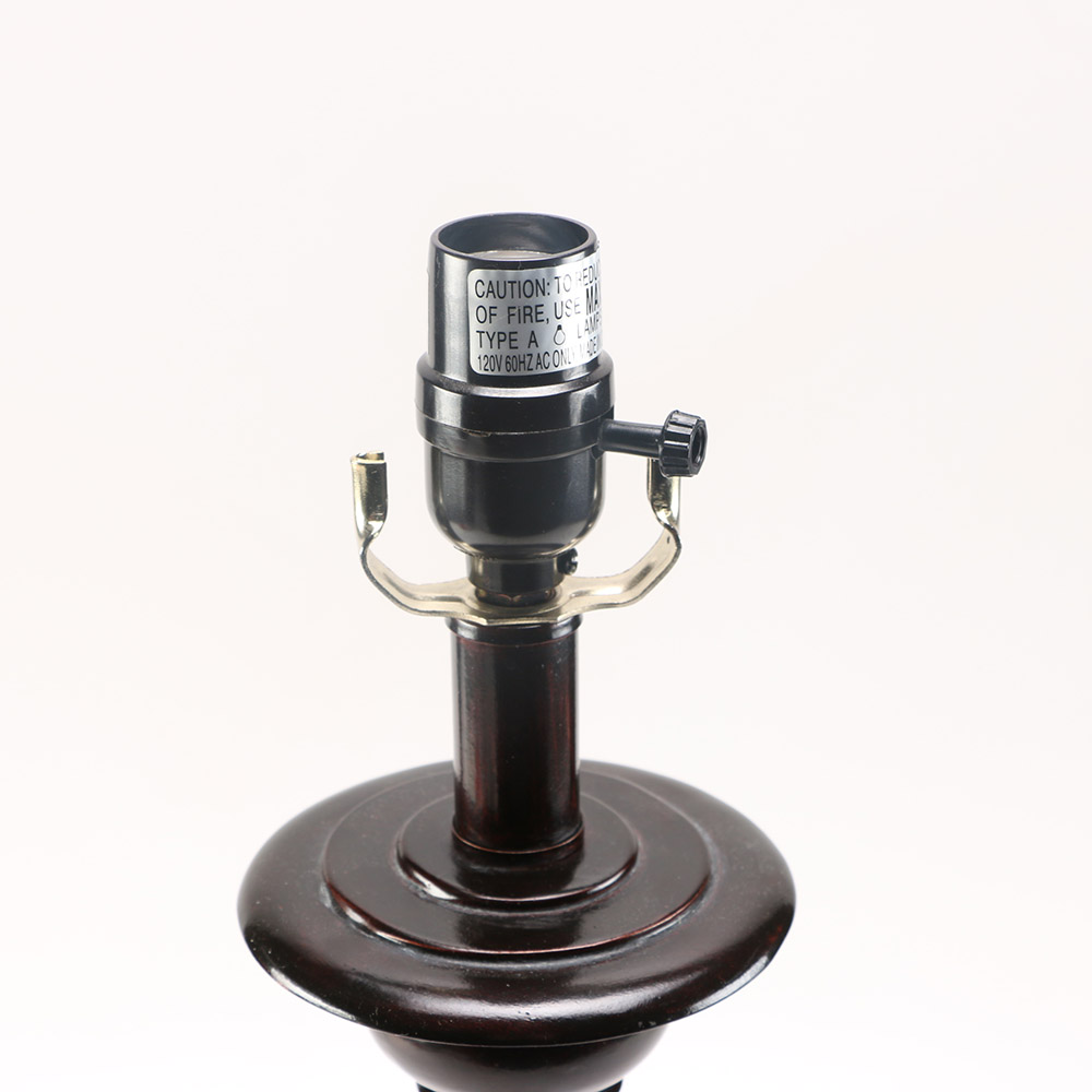 Black Spindle Turned Lamp EBTH