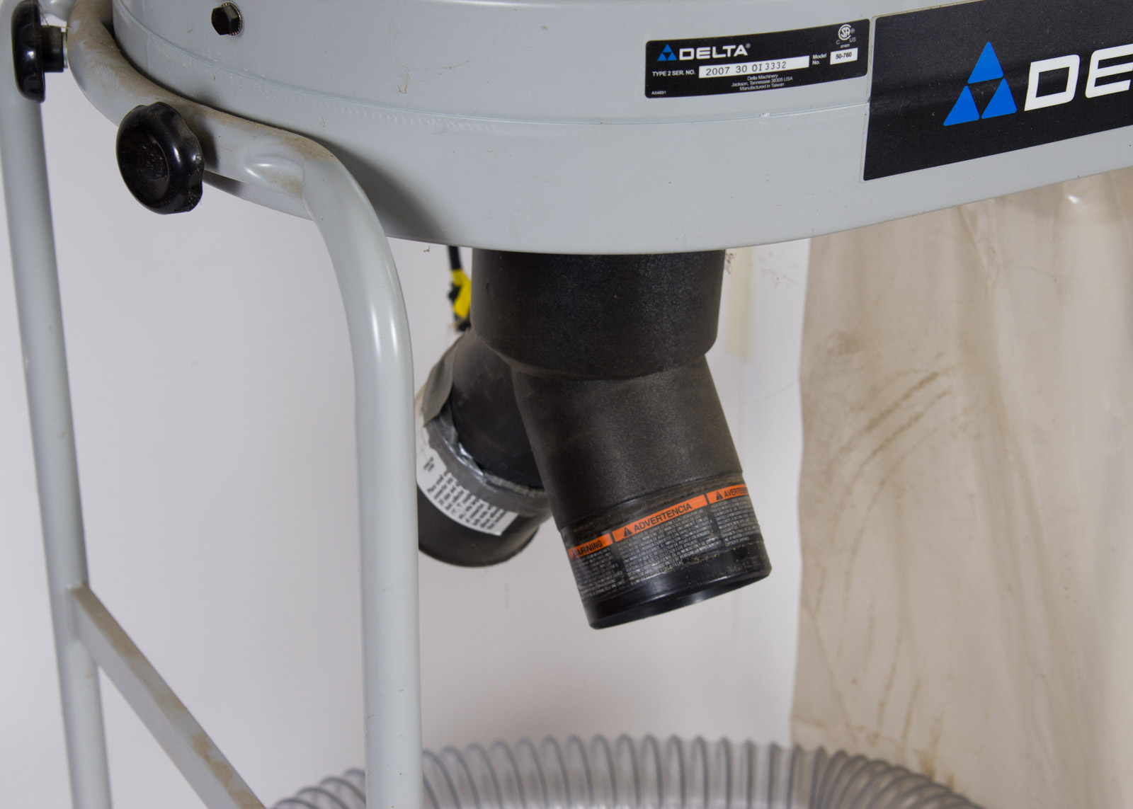 Delta Model 50760 11/2 HP Dust Collector on Wheels EBTH