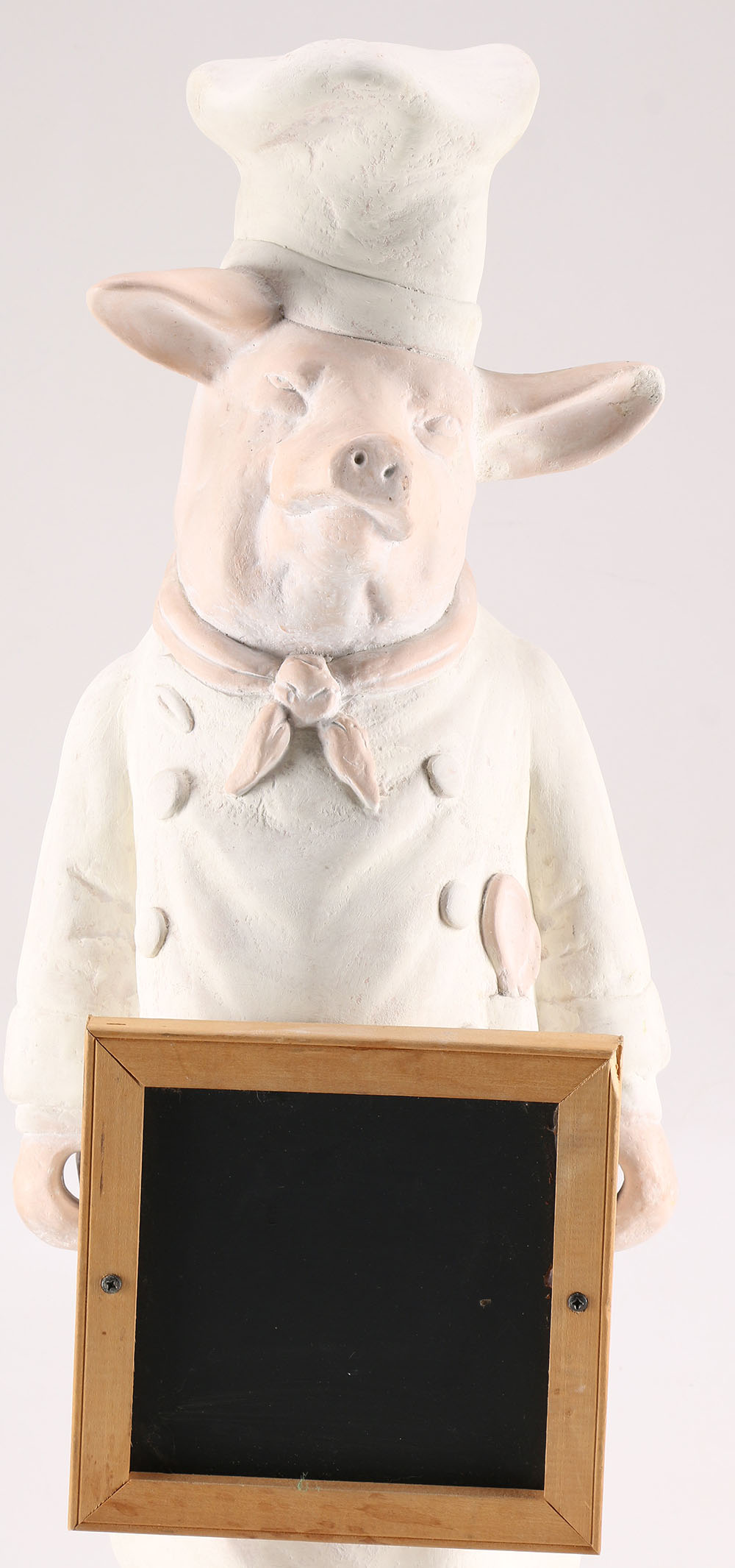 Ceramic Pig Holding Chalkboard Figurine EBTH