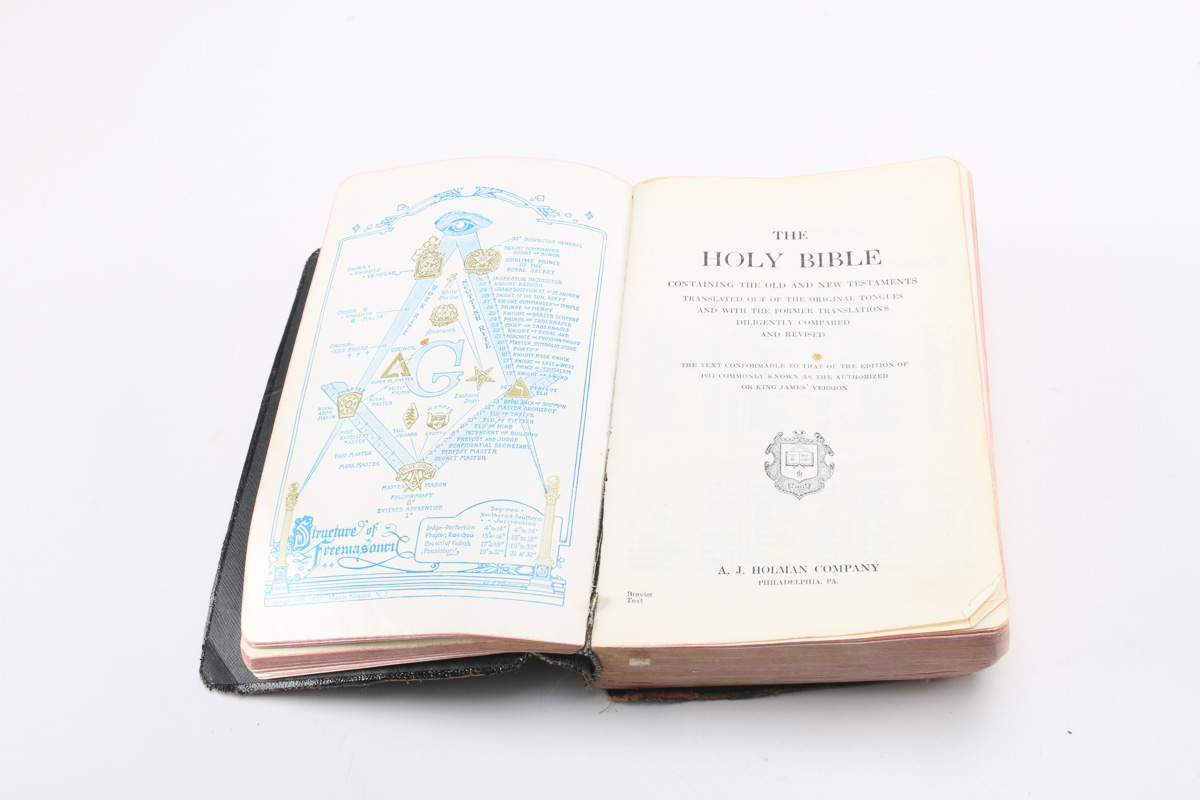 Antique Bible and Vintage Masonic Bible EBTH