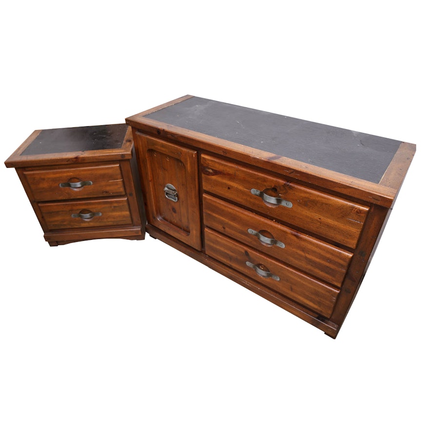 Late 20th Century Ship Ahoy Dresser And Nightstand By Young
